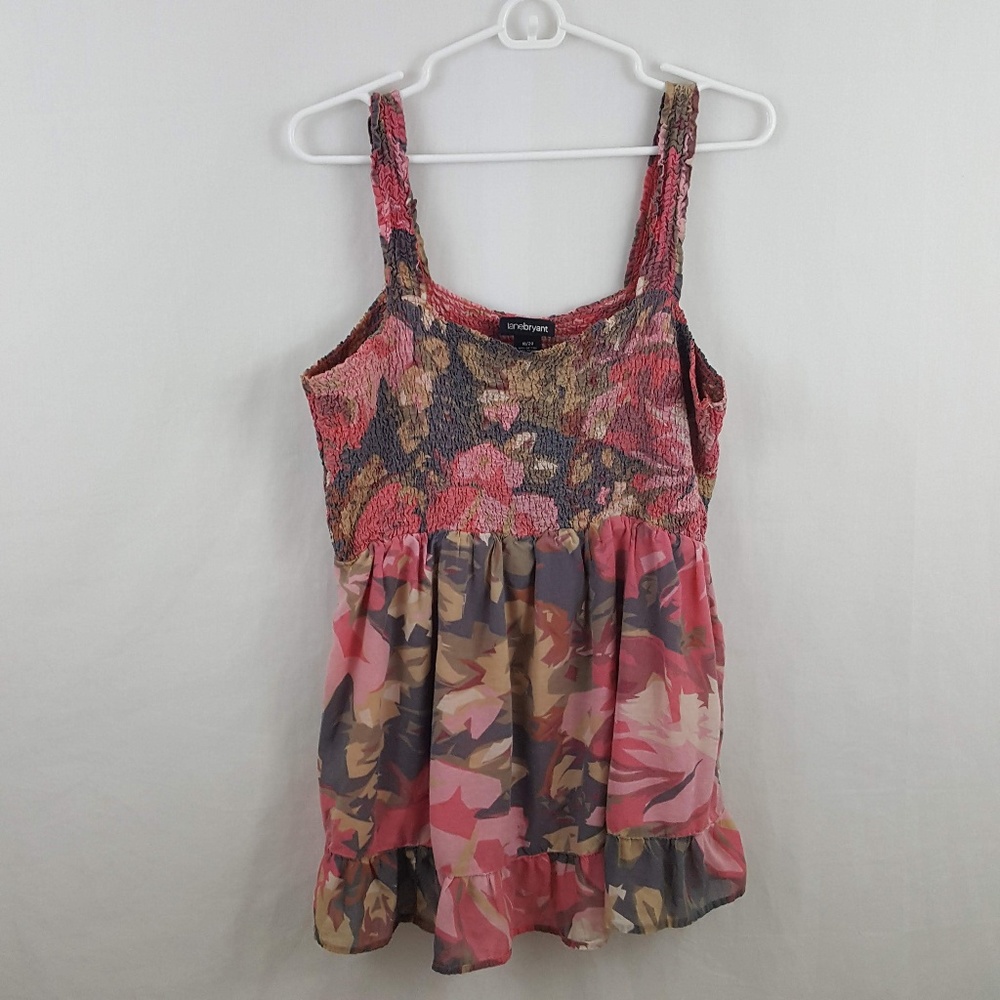 Lane Bryant Floral Tank Blouse